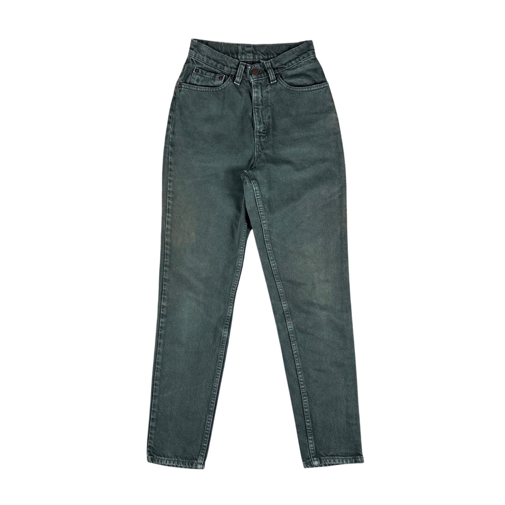 Vtg Levi's 510 Women's Jeans Green Slim Fit High Rise Tapered‎ Leg Sz 3 80s 90s